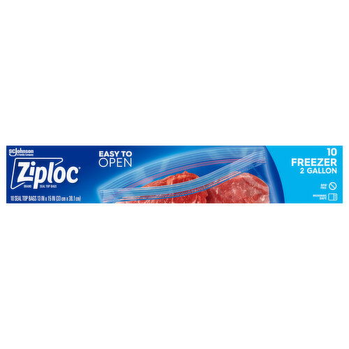 Ziploc Freezer 2 Gallon Seal Top Bags