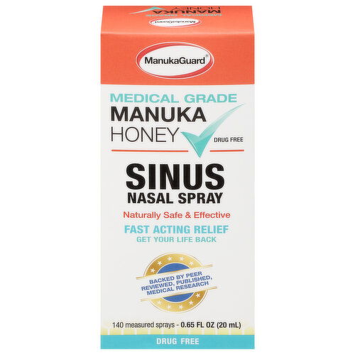 ManukaGuard Sinus Nasal Spray, Manuka Honey