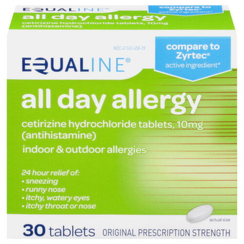 Equaline All Day Allergy, Original Prescription Strength, Tablets