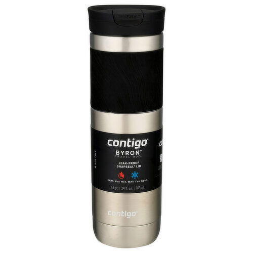 Contigo Byron Travel Mug, Leak-Proof, Byron Snapseal Lid, 24 Fluid Ounce