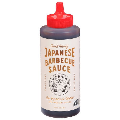 Bachan's Barbecue Sauce, Sweet Honey, Japanese