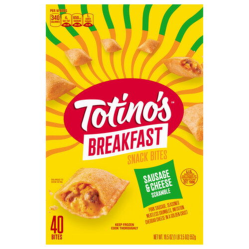 Totino's Breakfast Sausage and Cheese Scramble Snack Bites