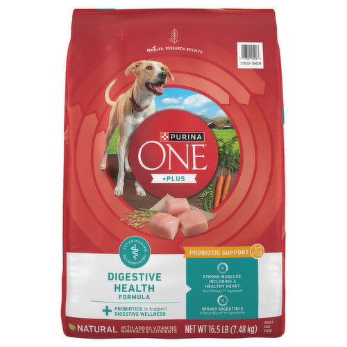 Purina One +Plus Dog Food, Natural, Digestive Health Formula, Adult