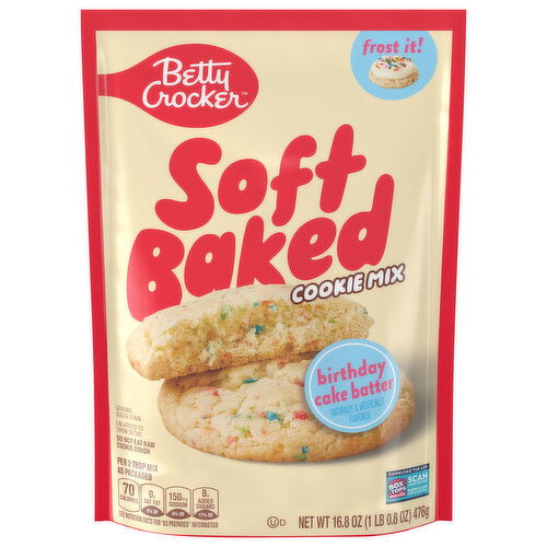 Betty Crocker Soft Baked Birthday Cake Batter Cookie Mix
