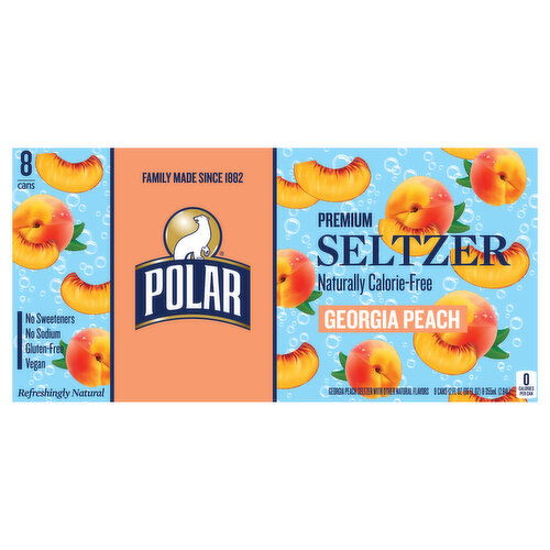 Polar Seltzer, Premium, Georgia Peach