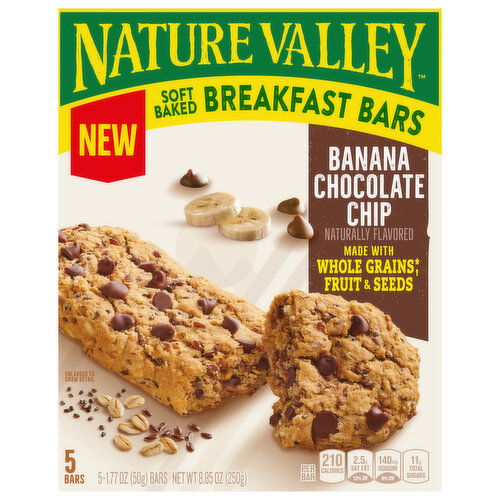 Nature Valley Soft Baked Banana Chocolate Chip Breakfast Bars