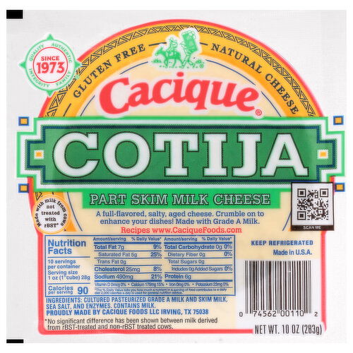 Cacique Cotija Part Skim Milk Cheese