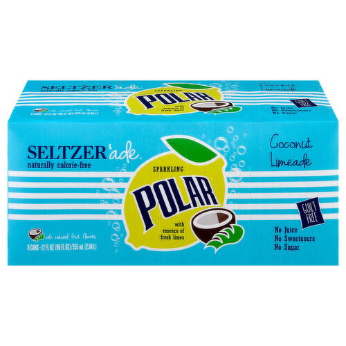 Polar Sparkling Coconut Limeade Seltzer'ade