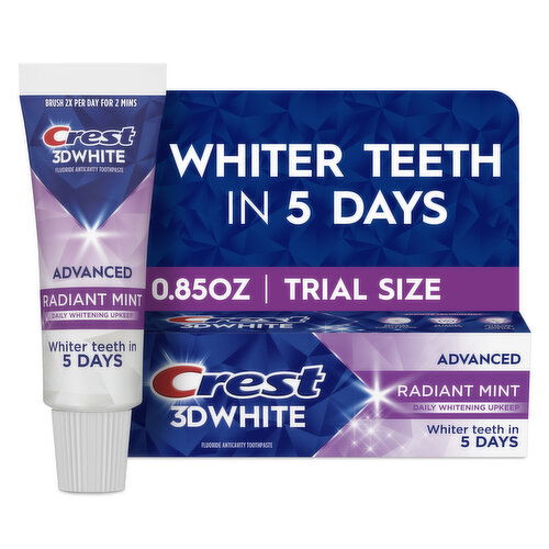 Crest 3D White Advanced Toothpaste, Radiant Mint