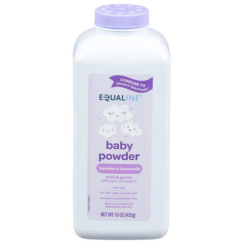 Equaline Baby Powder, Lavender & Chamomile, Mild & Gentle