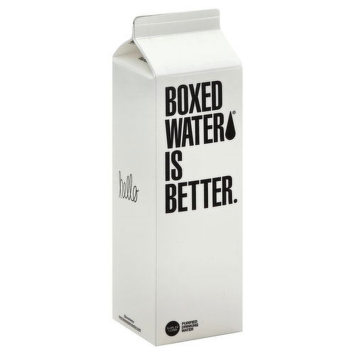 Boxed Water is Better Water, Purified Drinking