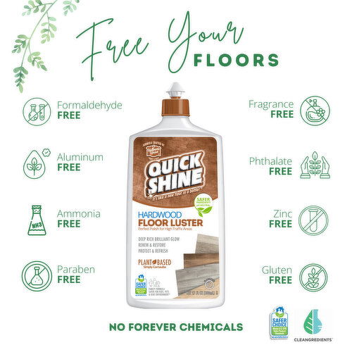 Quick Shine Floor Luster, Hardwood