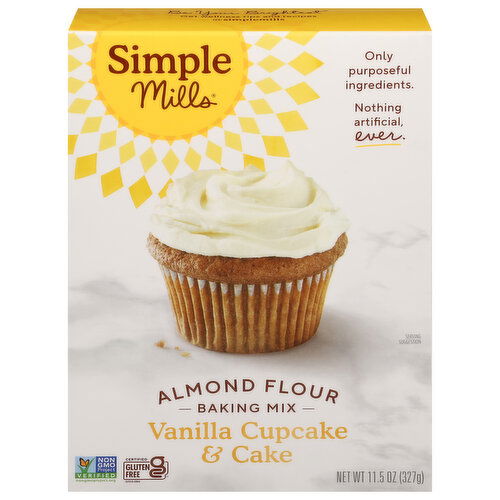 Simple Mills Baking Mix, Vanilla Cupcake & Cake, Almond Flour