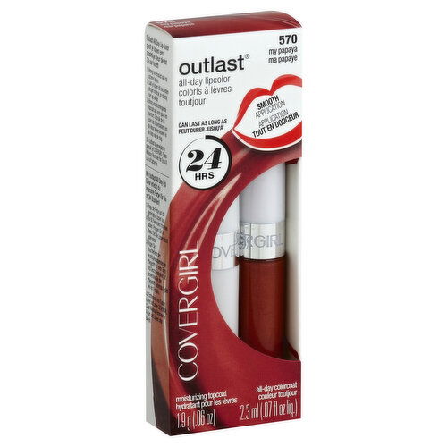 CoverGirl Outlast Lipcolor, All-Day, My Papaya 570