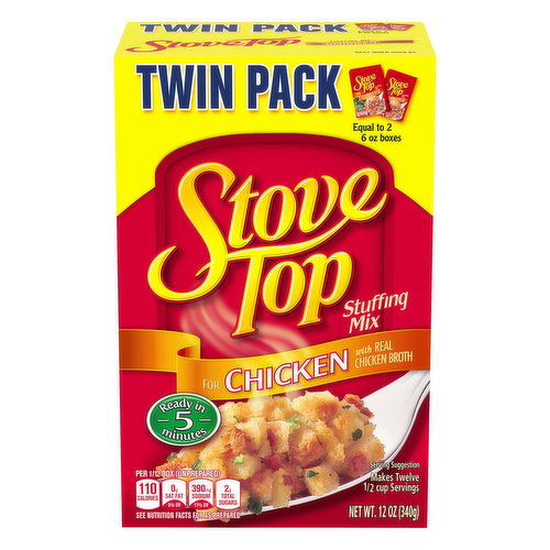 Stove Top Chicken Stuffing Mix with Real Chicken Broth