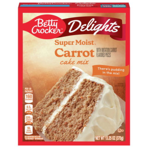 Betty Crocker Super Moist Cake Mix, Carrot, Delights