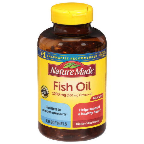 Nature Made Fish Oil, Softgels, Value Size