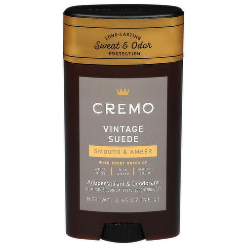 Cremo Smooth & Amber Vintage Suede Antiperspirant & Deodorant