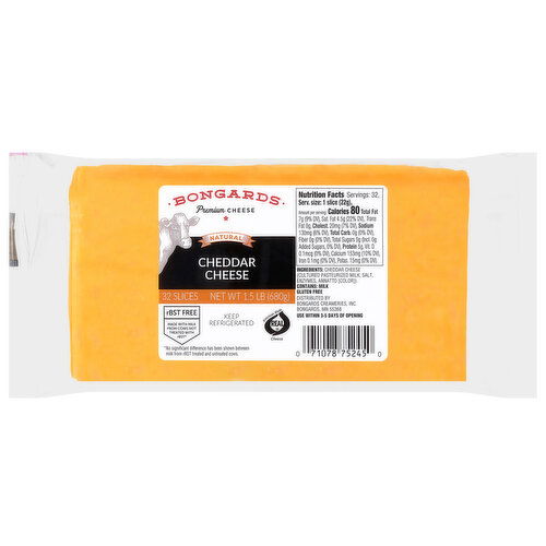 Bongards Cheddar Cheese Slices
