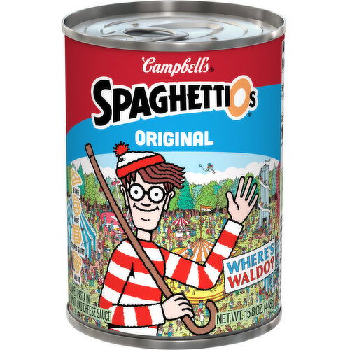 Campbell's® SpaghettiOs® Canned Pasta With Where's Waldo?® Shapes