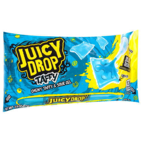 Juicy Drop Taffy And Sour Gel, Blue Rebel