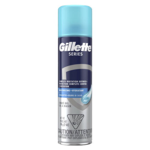 Gillette Gillette Series Series Moisturizing Shave Gel for men with Cocoa Butter