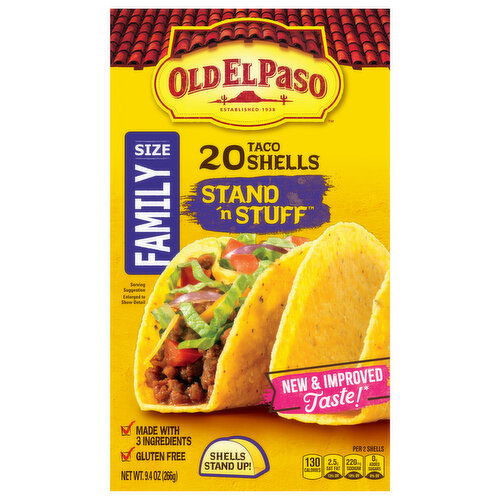 Old El Paso Stand 'n Stuff Taco Shells Family Size
