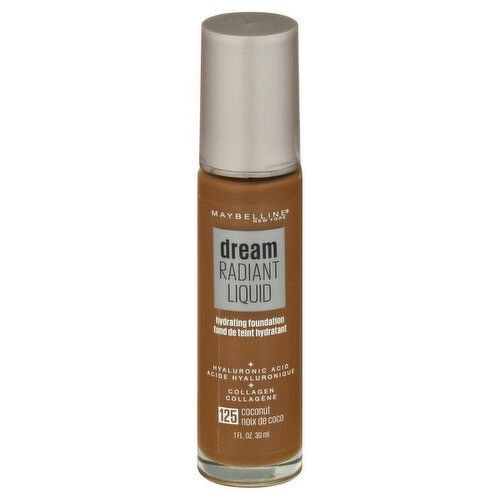 maybelline Dream Radiant Liquid Hydrating Foundation, Coconut 125