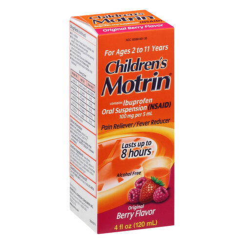 Children's Motrin Pain Reliever/Fever Reducer, Original, Berry Flavor