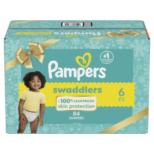 Pampers Swaddlers Swaddlers Active Baby Diapers, Size 6