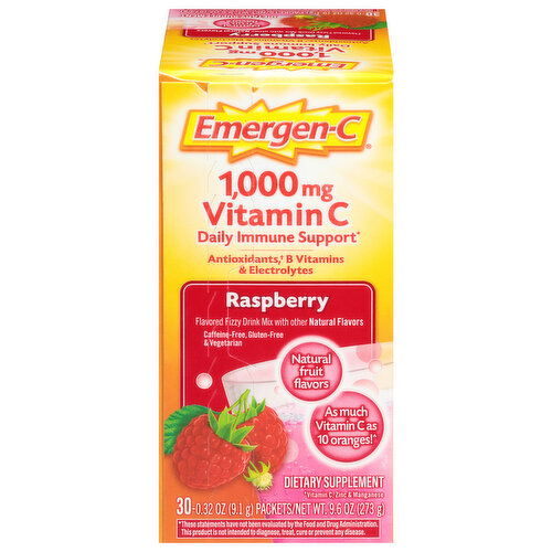 Emergen-C Raspberry 1000 mg Vitamin C