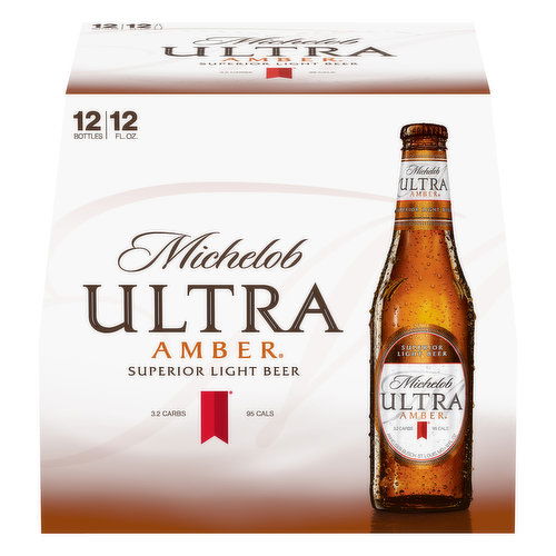 Michelob Ultra Amber Light Beer, Superior