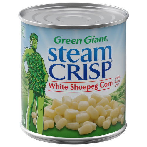 Green Giant Steam Crisp White Shoepeg Corn, Whole Kernel