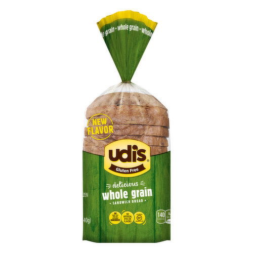 Udi's Sandwich Bread, Gluten Free, Whole Grain, Delicious