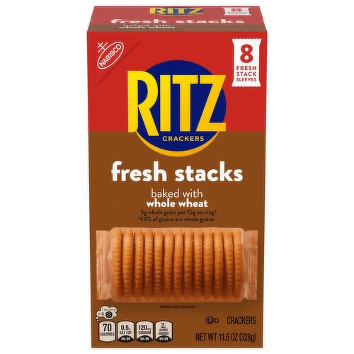 RITZ Fresh Stacks Whole Wheat Crackers (8 Stacks)