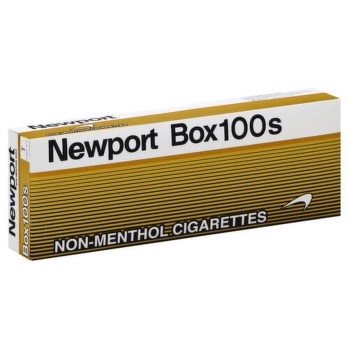Newport Cigarettes, Non-Menthol, Gold, 100s, Box