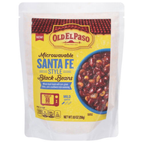 Old El Paso Black Beans, Santa Fe Style, Mild Spice, Microwavable