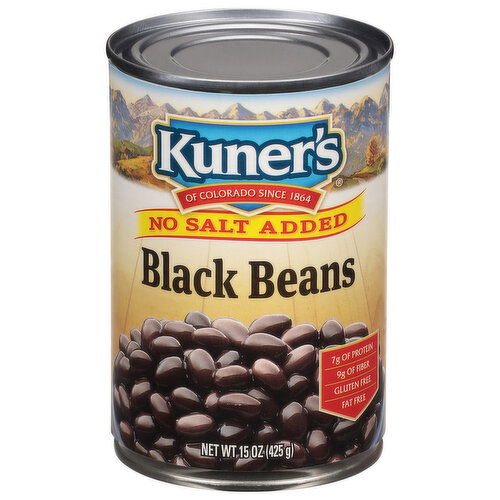 Kuner's Black Beans, No Salt Added