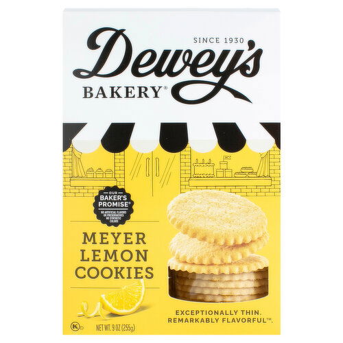 Dewey's Bakery Cookies, Meyer Lemon