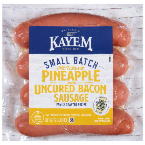 Kayem Sausage, Pineapple and Uncured Bacon