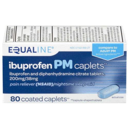 Equaline Coated Caplets Ibuprofen PM