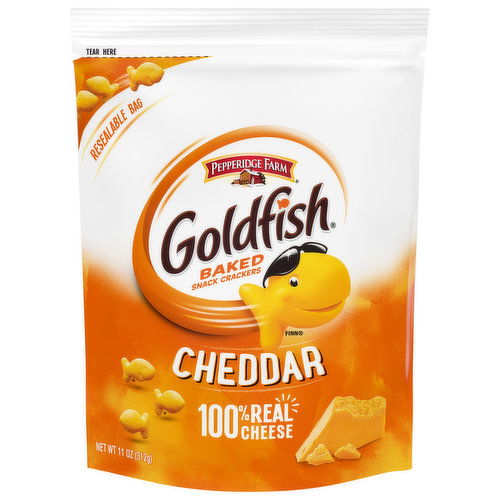 Goldfish Baked Snack Crackers, Cheddar