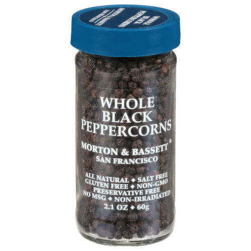 Morton & Bassett Peppercorns, Whole Black