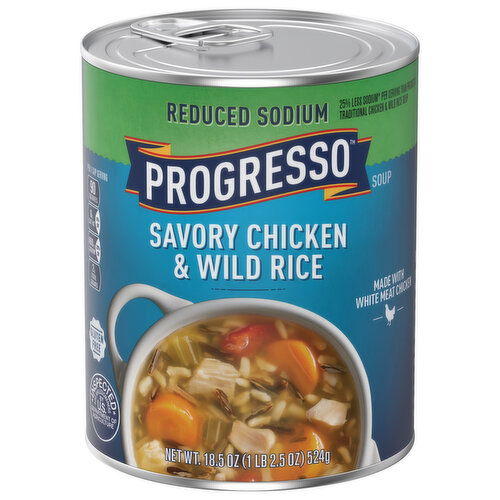 Progresso Soup, Reduced Sodium, Savory Chicken & Wild Rice