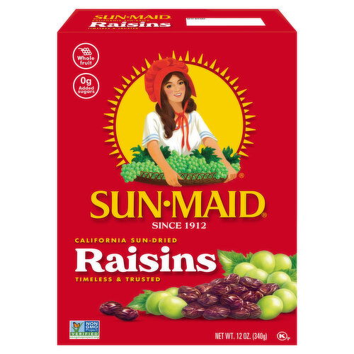 Sun-Maid California Sun-Dried Raisins 12 oz Bag in a Box