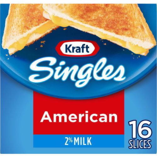 Kraft American Cheese Slices with 2% Milk