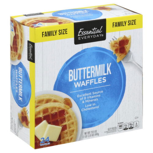 Essential Everyday Waffles, Buttermilk, Family Size