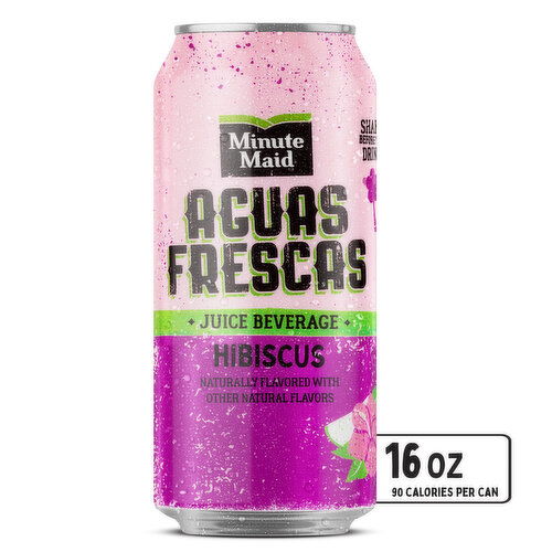 Minute Maid Aguas Frescas  Aguas Hibiscus Juice Drink Can