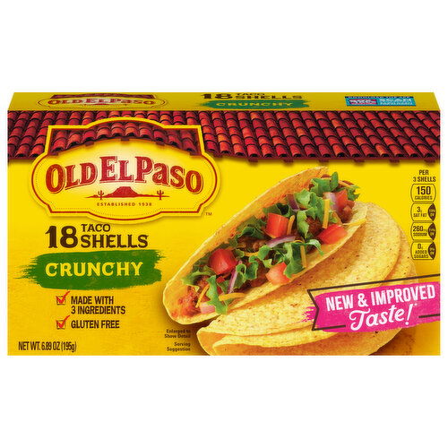 Old El Paso Taco Shells, Crunchy