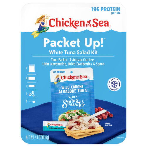 Chicken of the Sea Packet Up! White Tuna Salad Kit